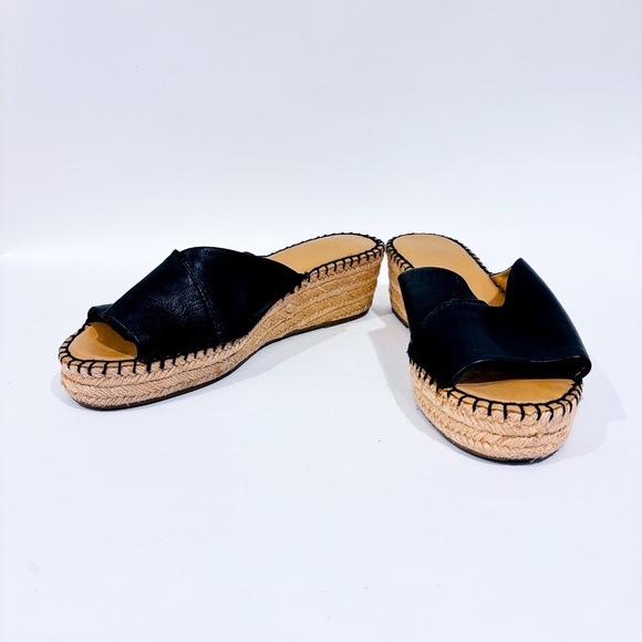 FRANCO SARTO Black leather slip-on sandals - Picture 3 of 7